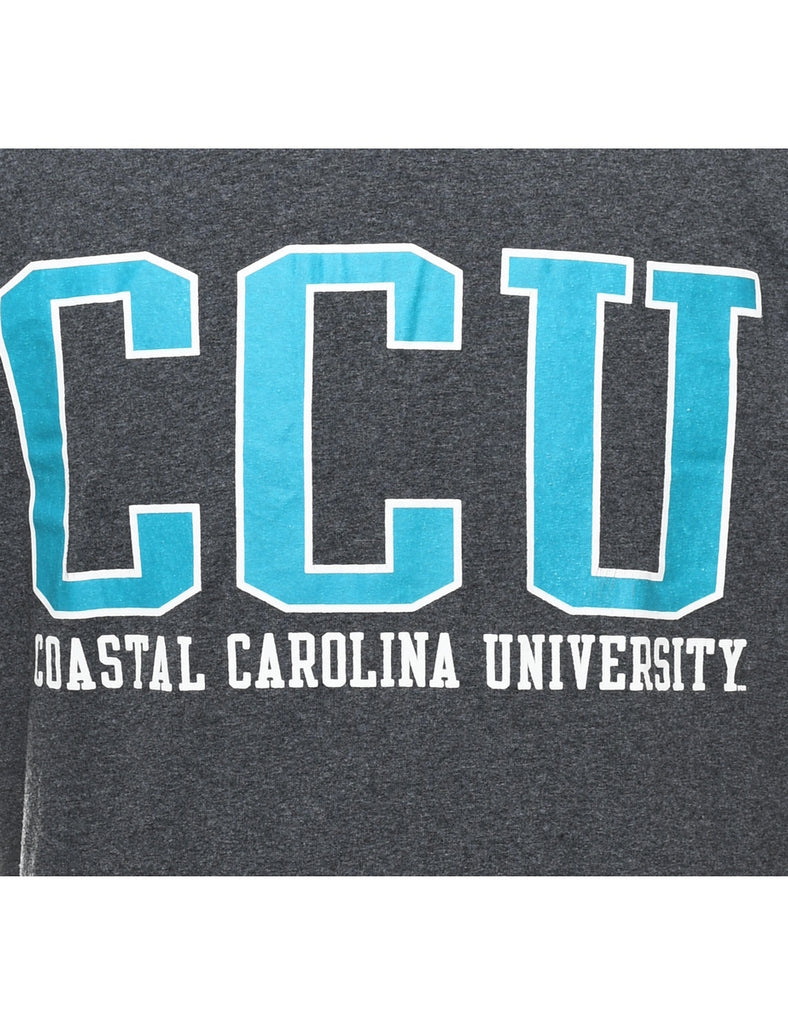 Champion CCU Printed Grey & Blue T-Shirt - XL