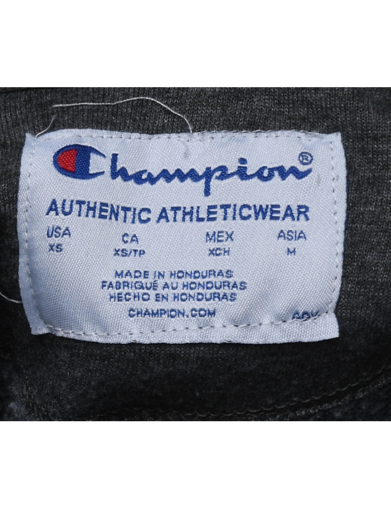 Champion Dark Grey Embroidered Sweatshirt - XS