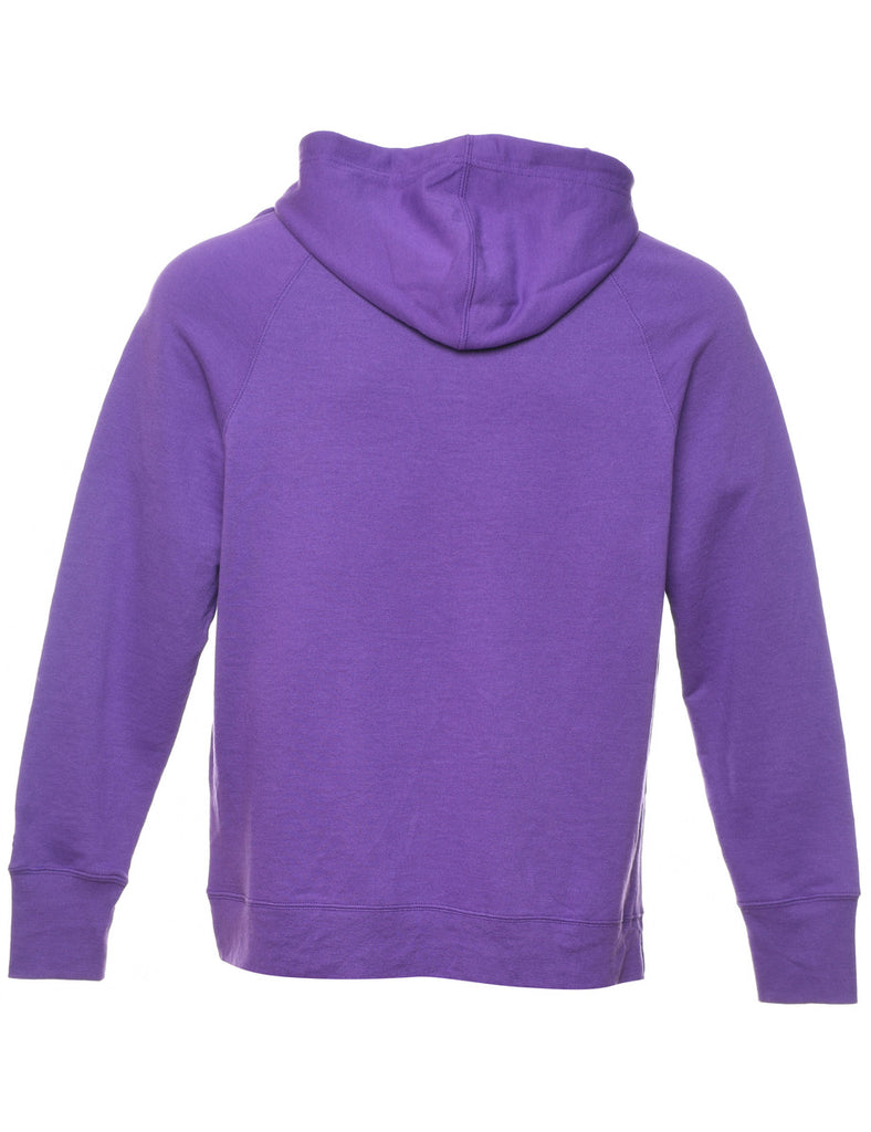 Champion Purple Printed Hoodie - L