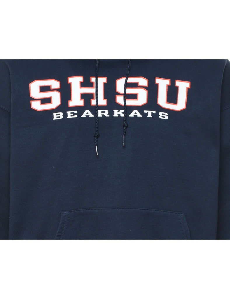 Champion SHSU Bearkats Navy Printed Hoodie - L