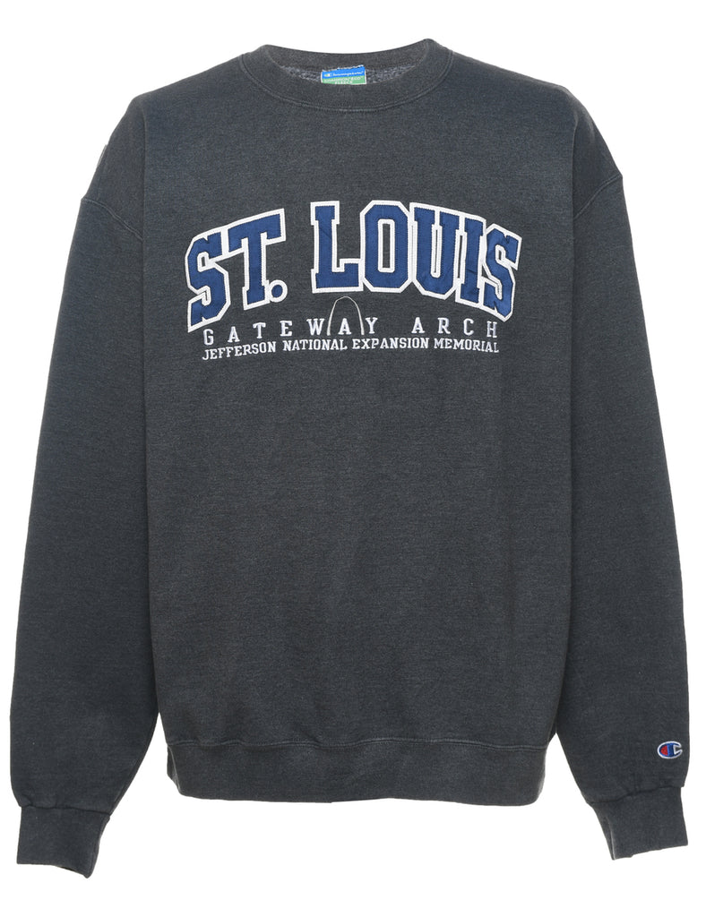 Champion St. Louis Dark Grey Embroidered Sweatshirt - XL