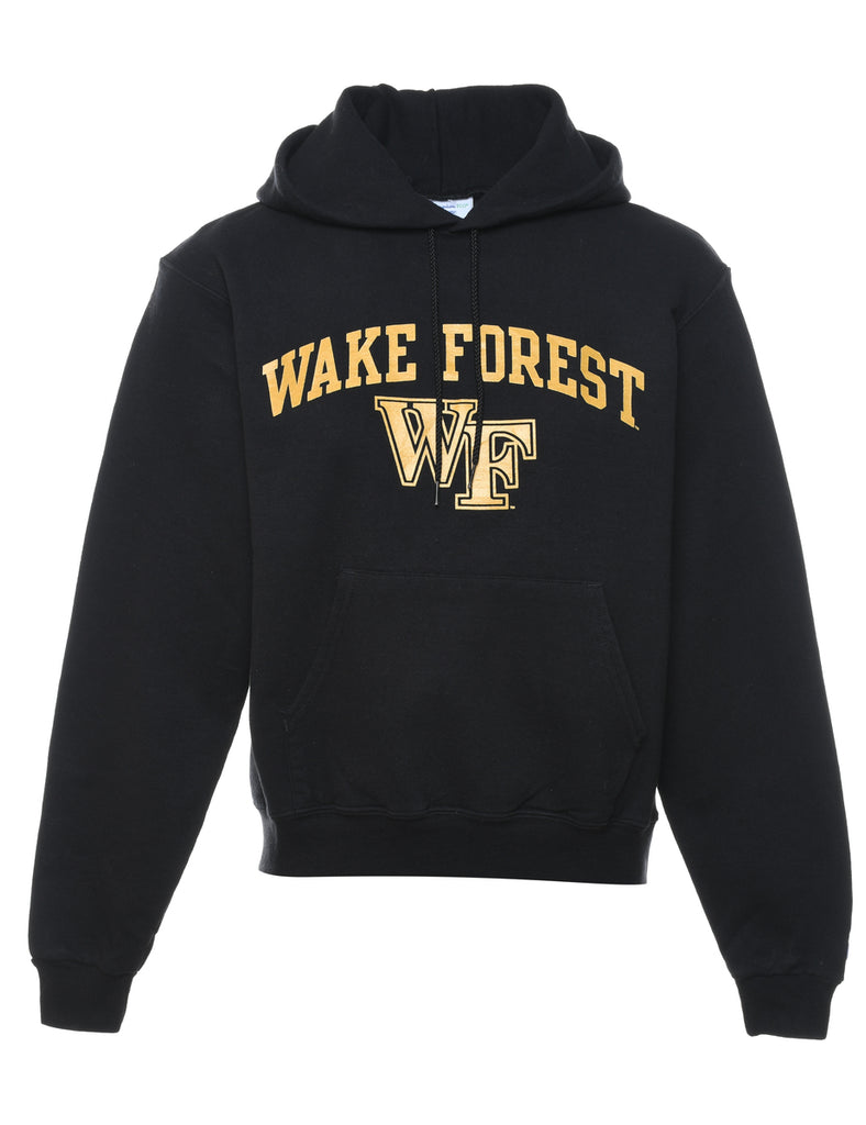 Champion Wake Forest Printed Black & Yellow Hoodie - S