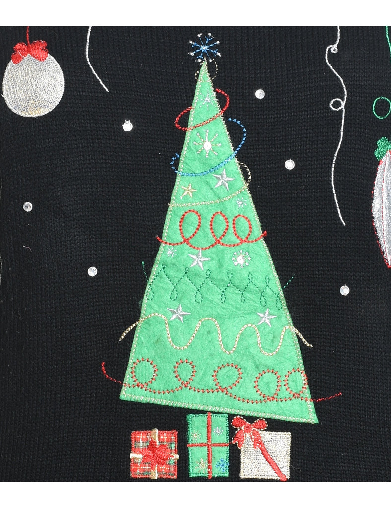 Christmas Tree Design Jumper - L