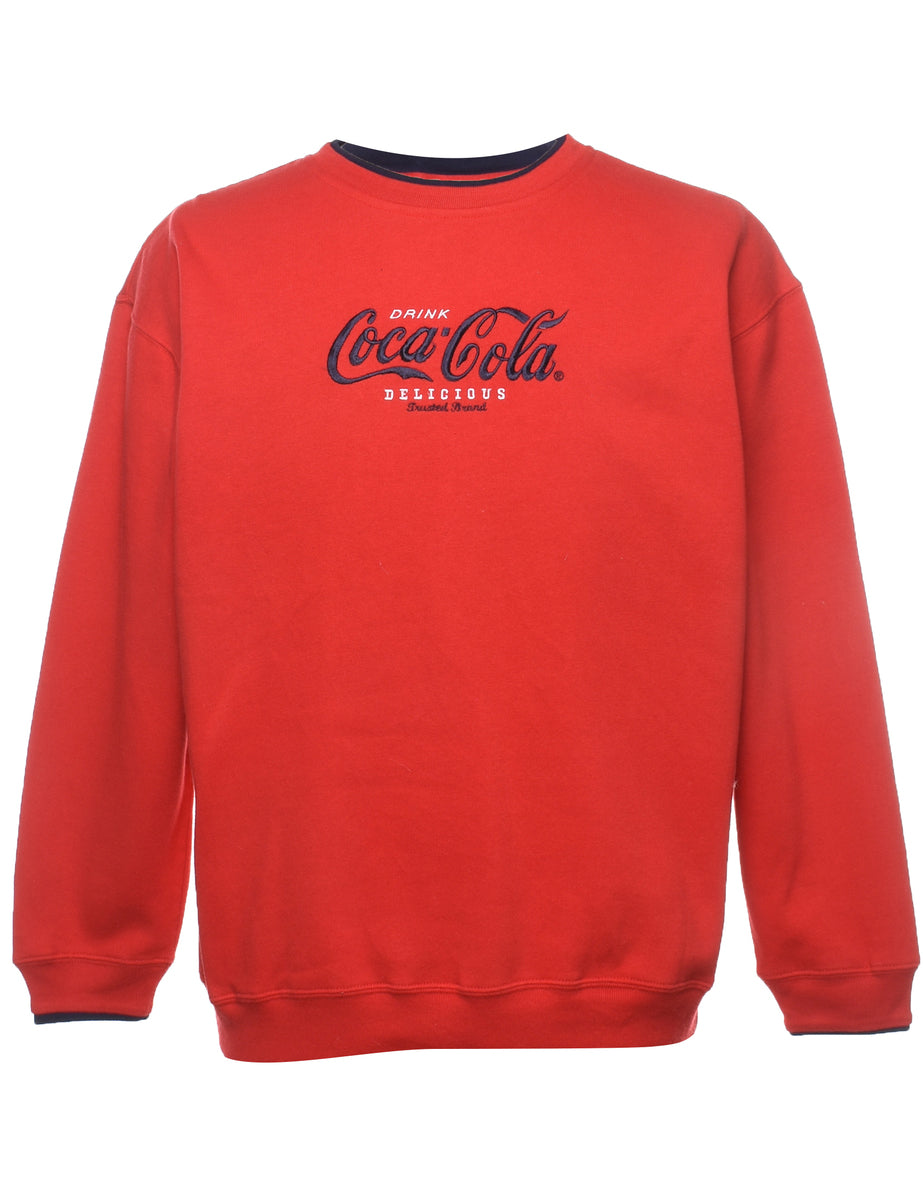 Coca cola red sweatshirt hotsell