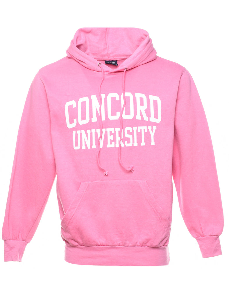 Concord University Pink & White Printed Hoodie - M