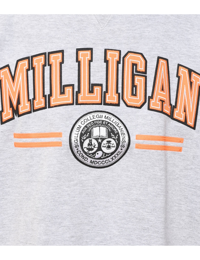 Coral & Grey Milligan Sweatshirt - S