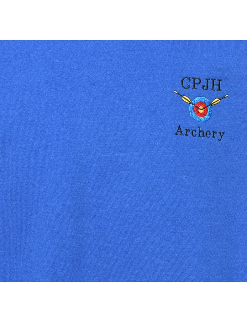 CPJH Archery Blue Embroidered Sweatshirt - M