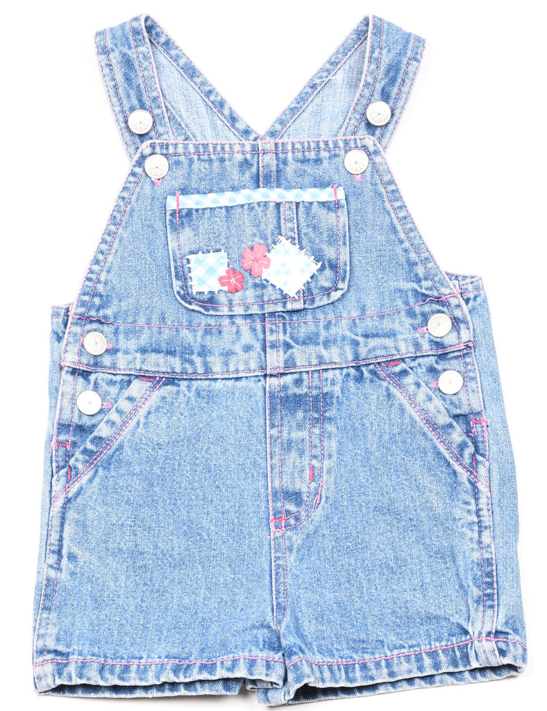 Cute Light Wash Dungarees - 12 MONTHS