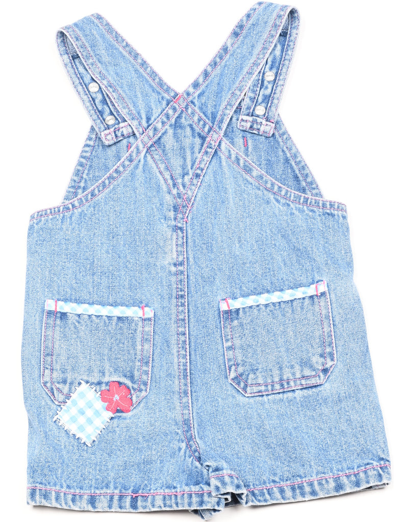 Cute Light Wash Dungarees - 12 MONTHS