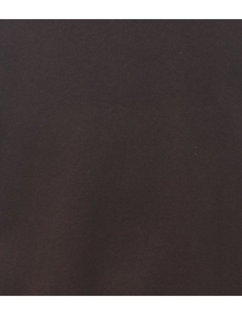 Dark Brown Plain Sweatshirt - L