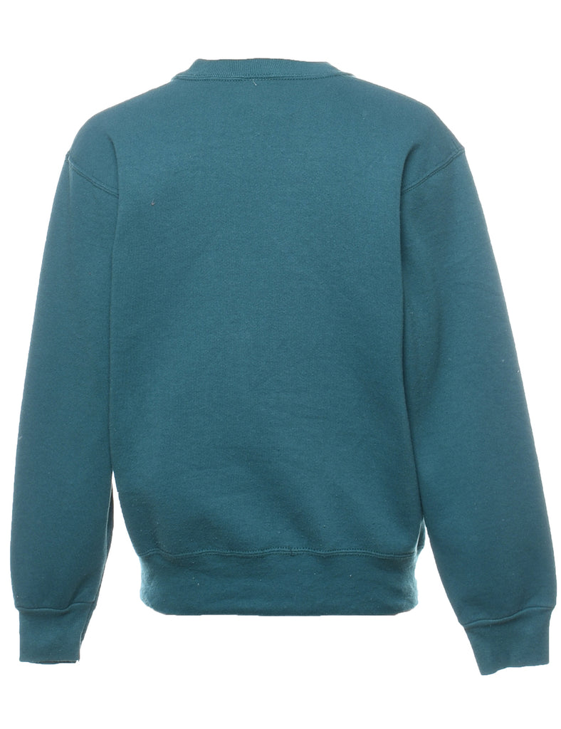 Dark Green Printed Camp 55' Sweatshirt - S