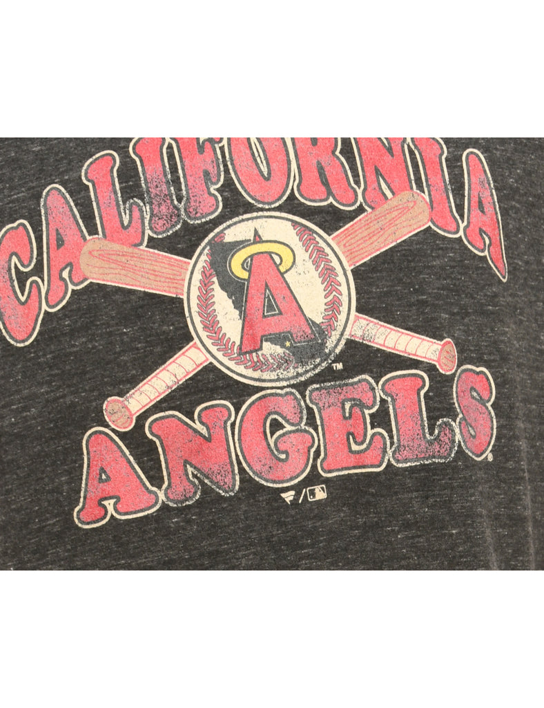 Dark Grey California Angles Printed T-shirt - M