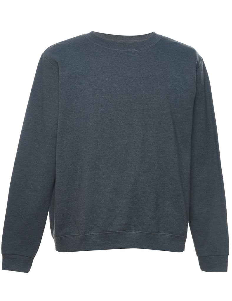 Dark Grey Plain Sweatshirt - L