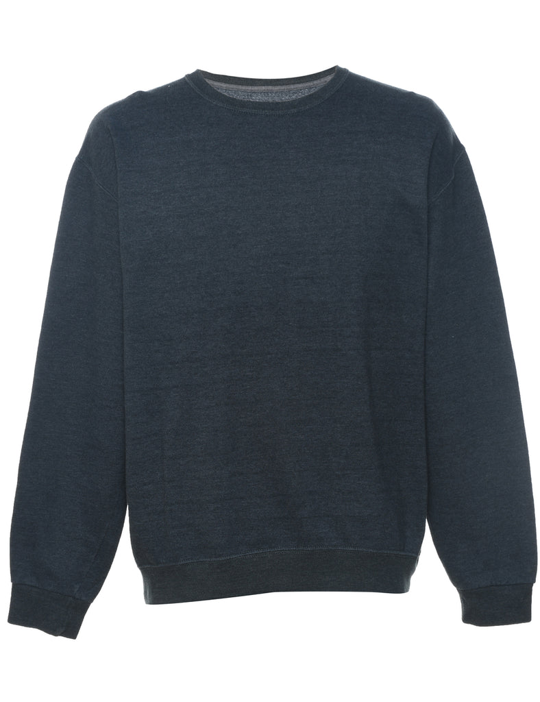 Dark Grey Plain Sweatshirt - M