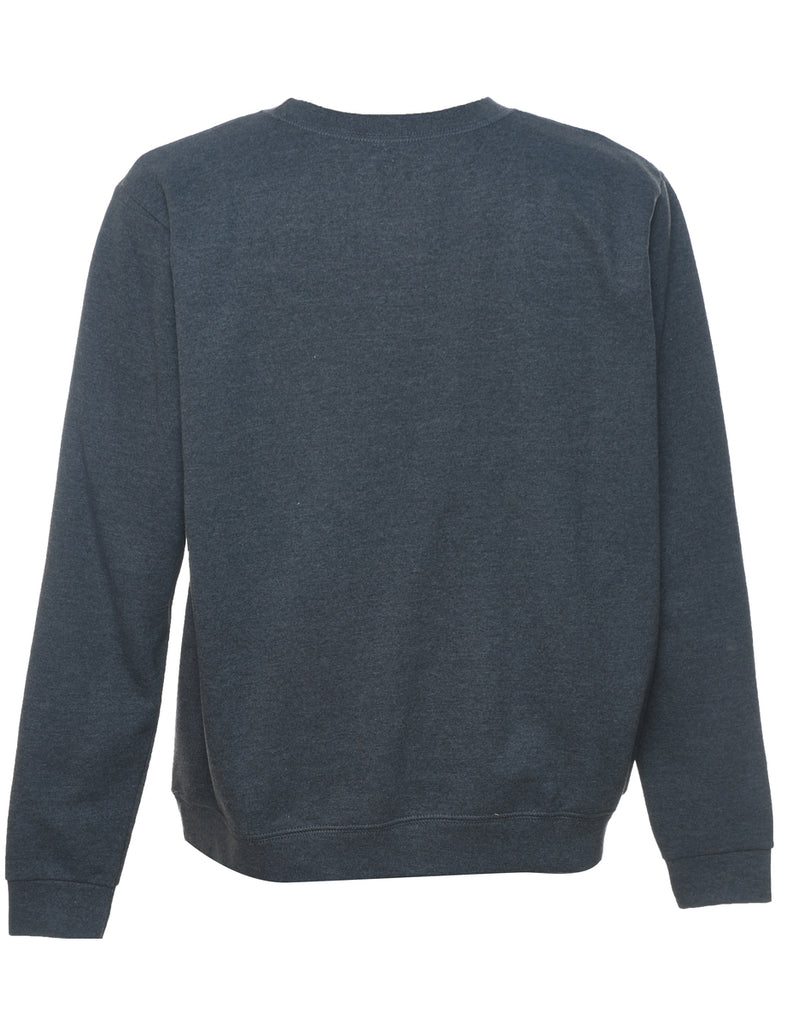 Dark Grey Plain Sweatshirt - L