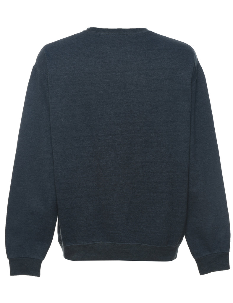 Dark Grey Plain Sweatshirt - M