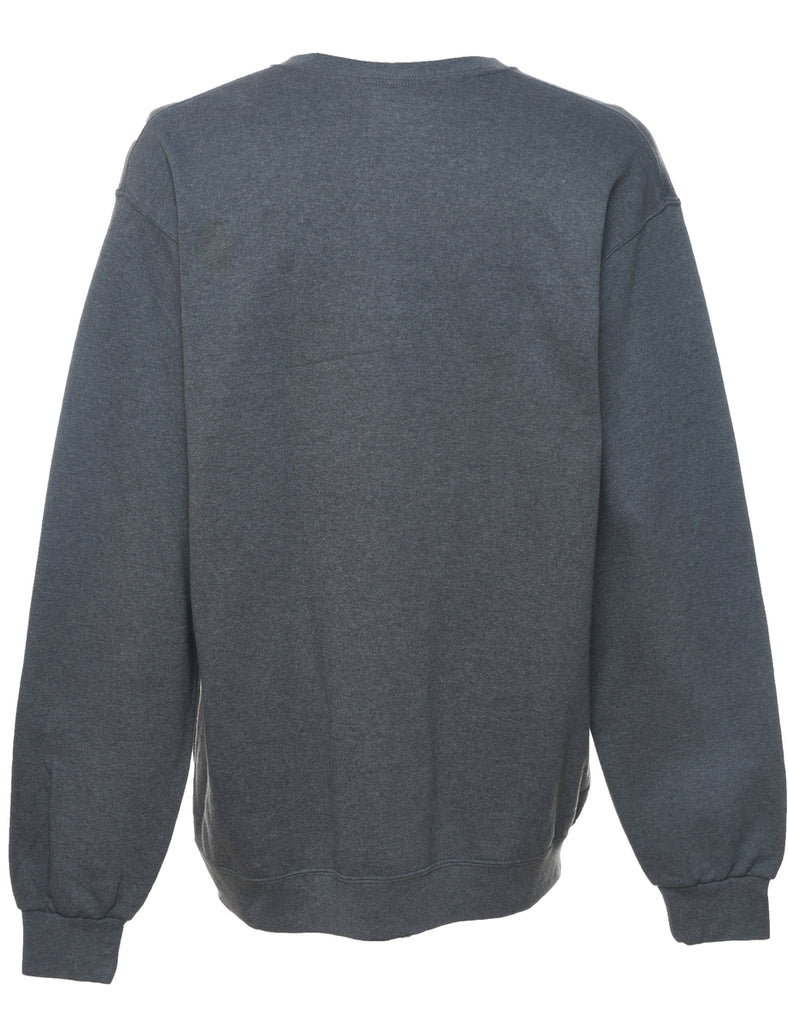 Dark Grey Plain Sweatshirt - L