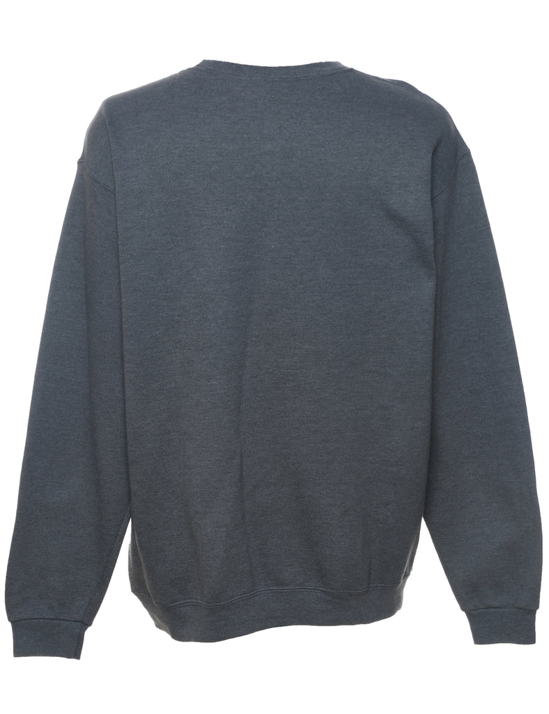 Dark Grey Plain Sweatshirt - L