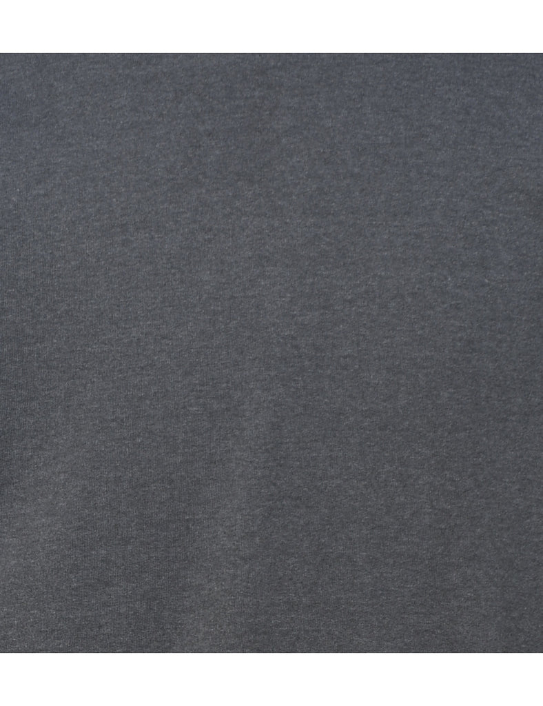 Dark Grey Plain Sweatshirt - M