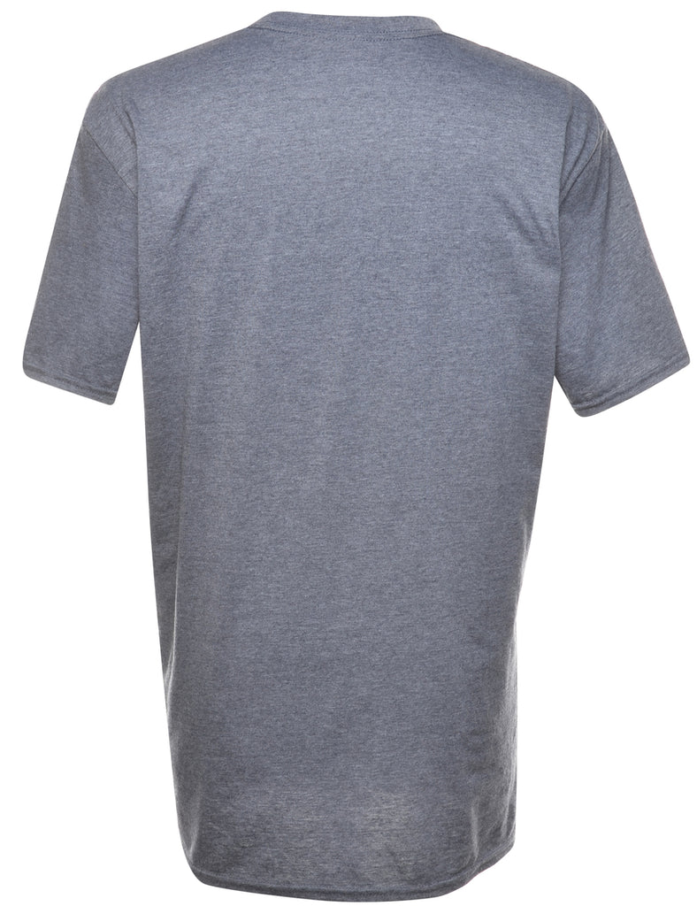 Dark Grey Plain T-shirt - L