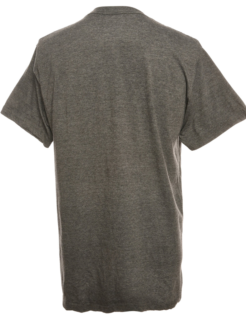 Dark Grey Printed T-shirt - L