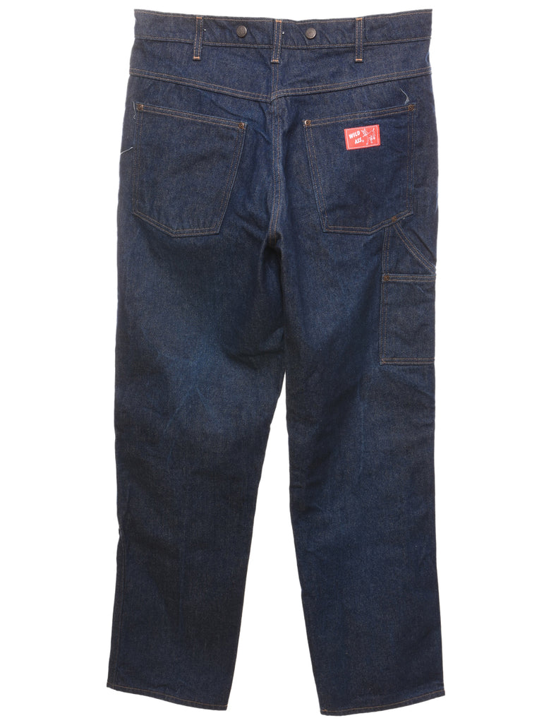 Dark Wash Straight-Fit 1990s Jeans - W38 L34