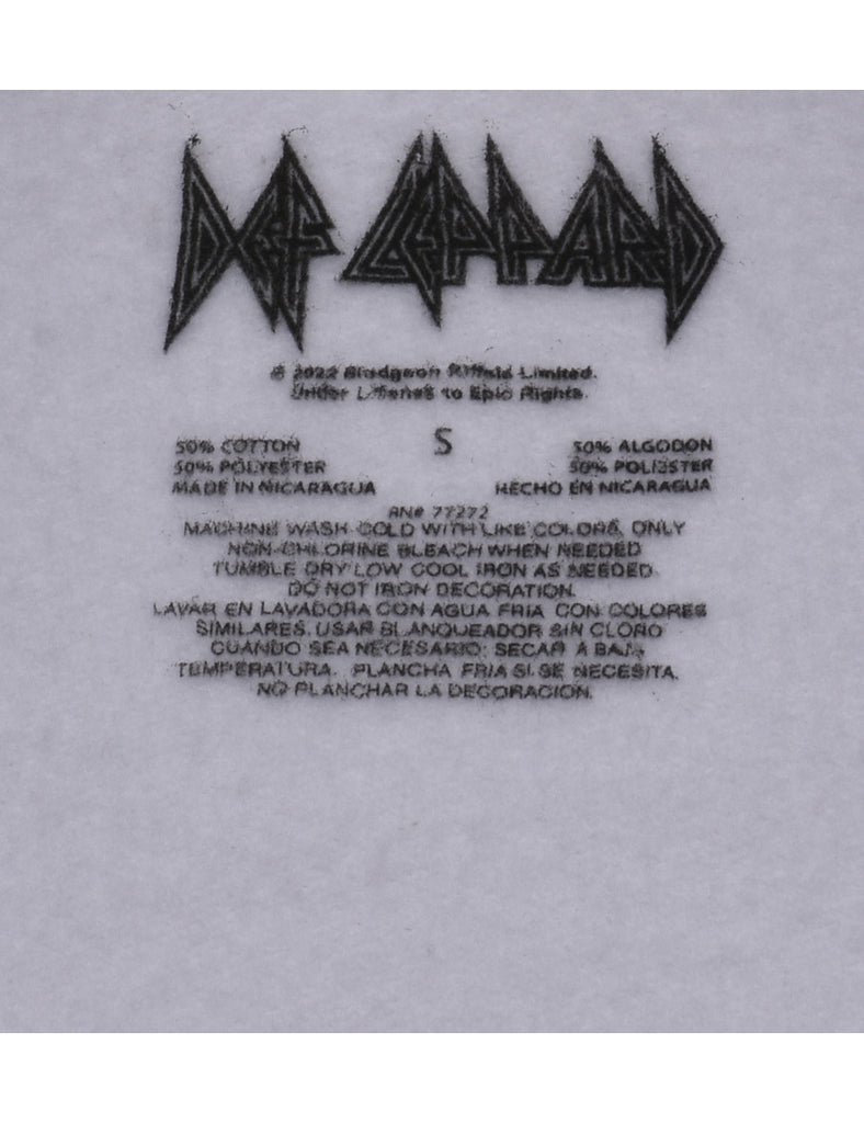 Def Leppard Band Printed Sweatshirt - S