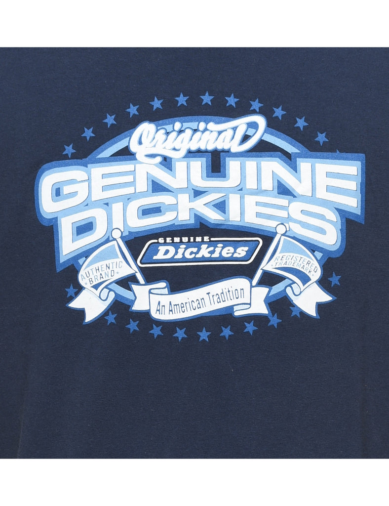 Dickies Navy Printed T-shirt - XL