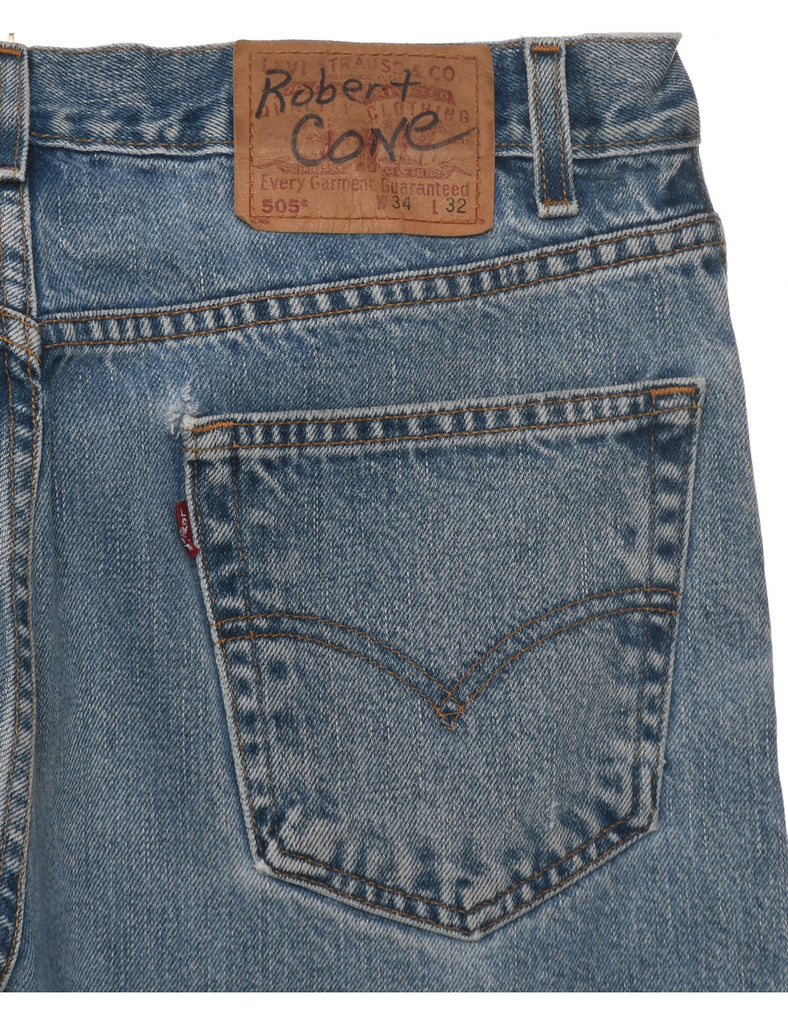 Distressed Levis 505 Jeans - W34 L32