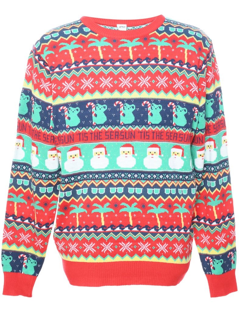 Festive Season Christmas Jumper - M