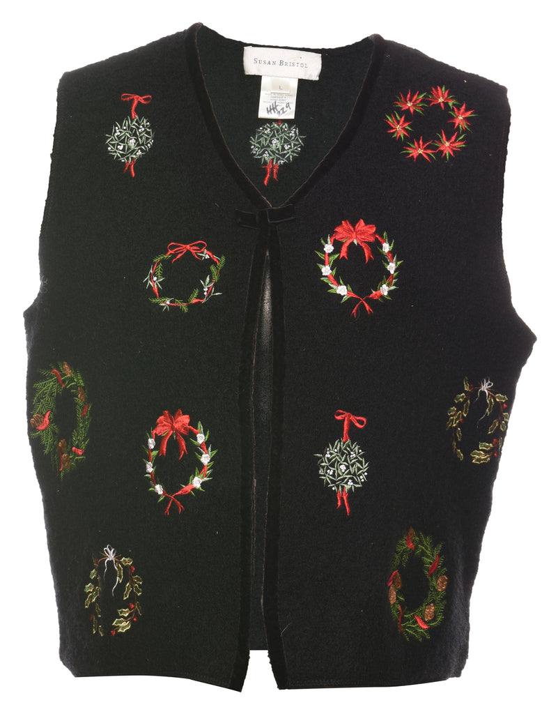 Festive Season Christmas Sweater Vest - L