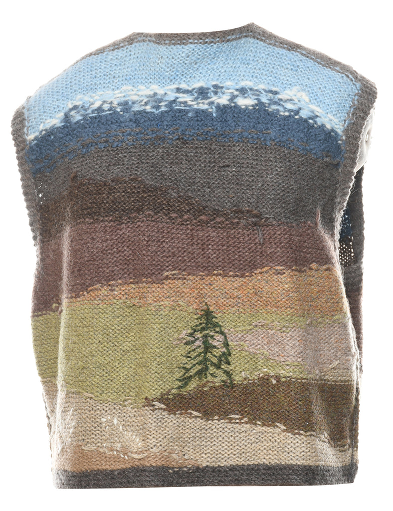 Festive Season Christmas Sweater Vest - L