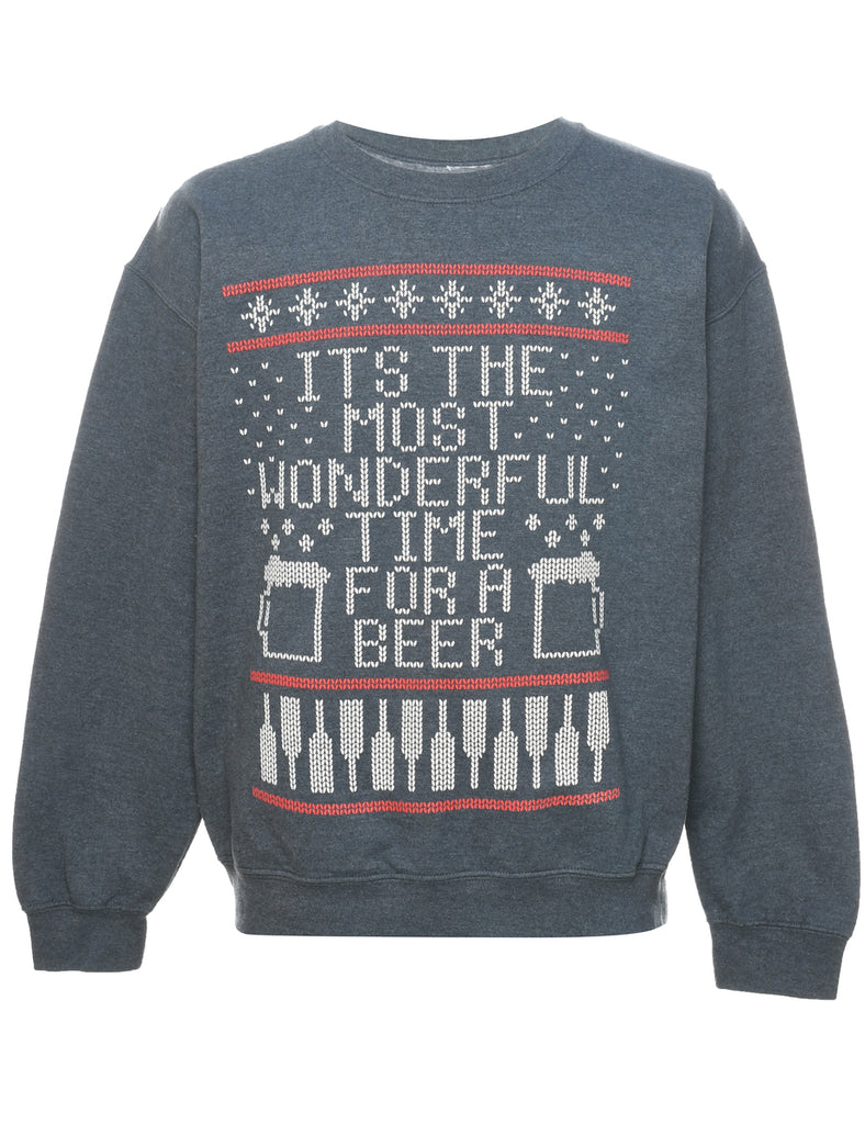 Festive Season Christmas Sweatshirt - M