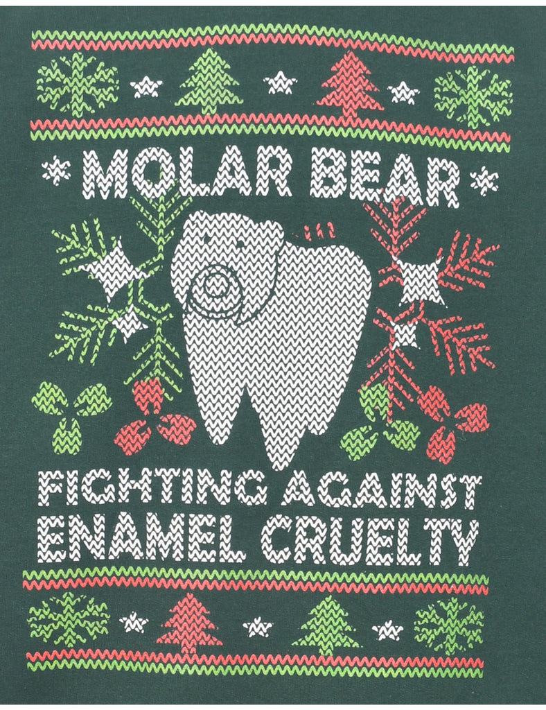 Festive Season Molar Bear Christmas Sweatshirt - S