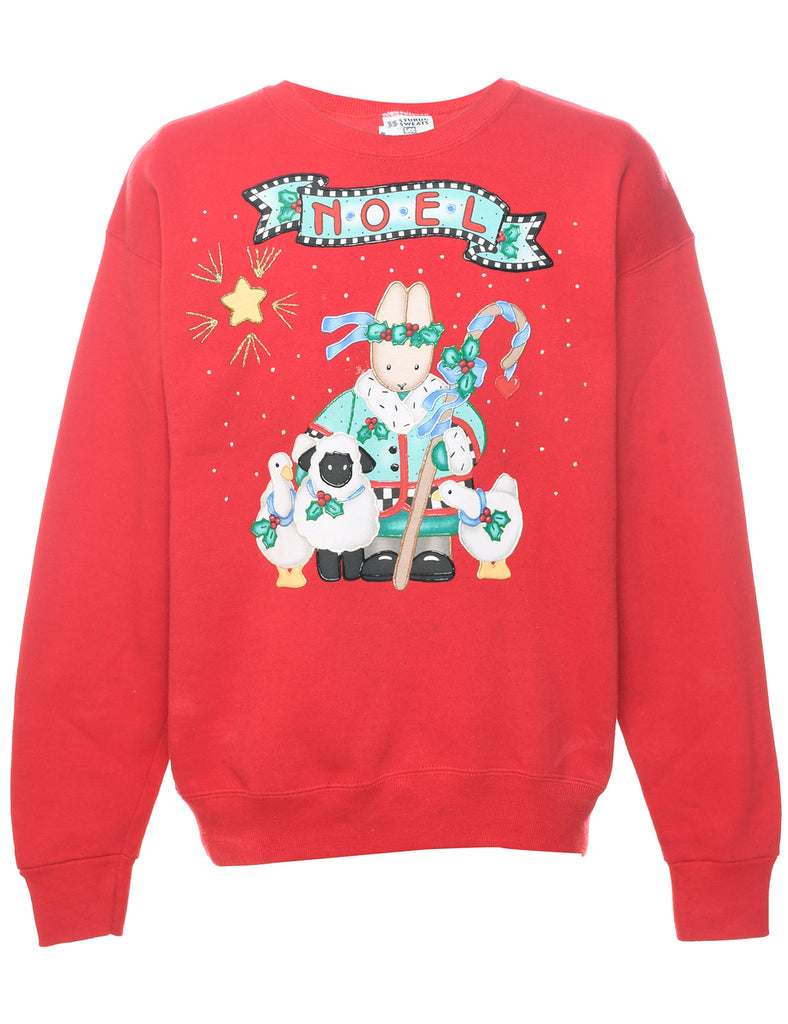 Festive Season Noel Christmas Sweatshirt - L