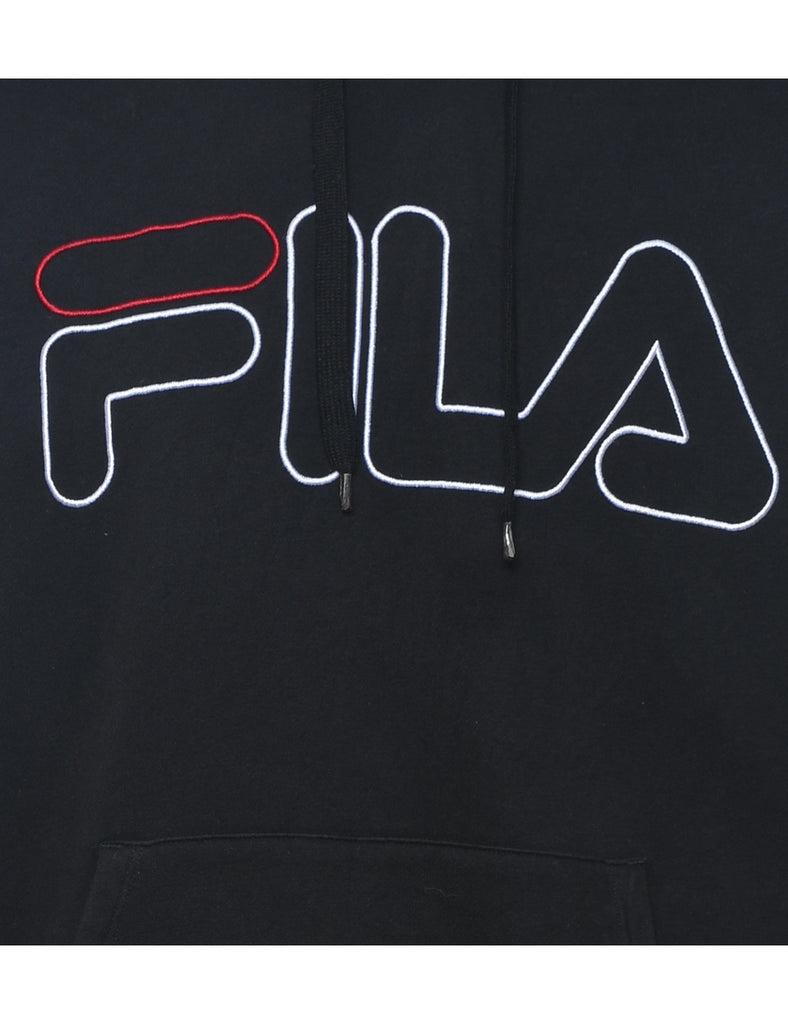 Fila Black Classic Hoodie  - M