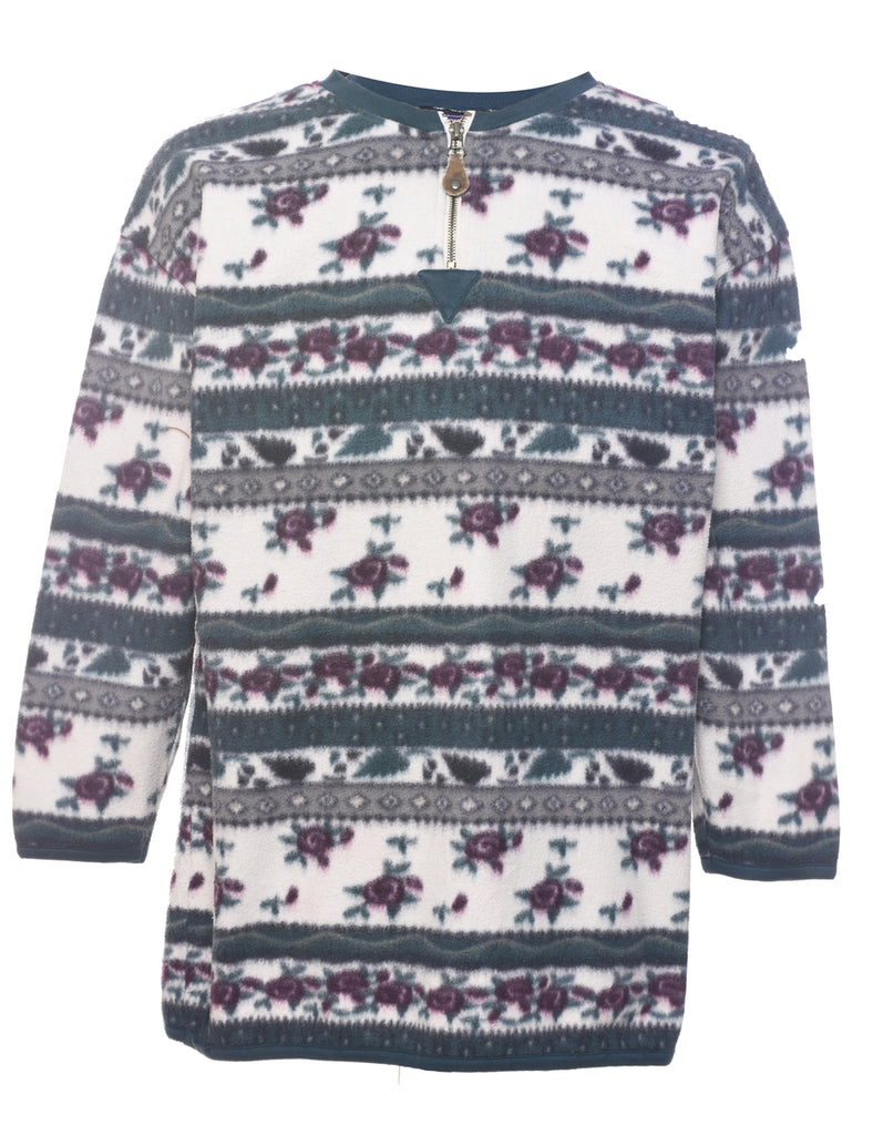 Floral Print Fleece - XS