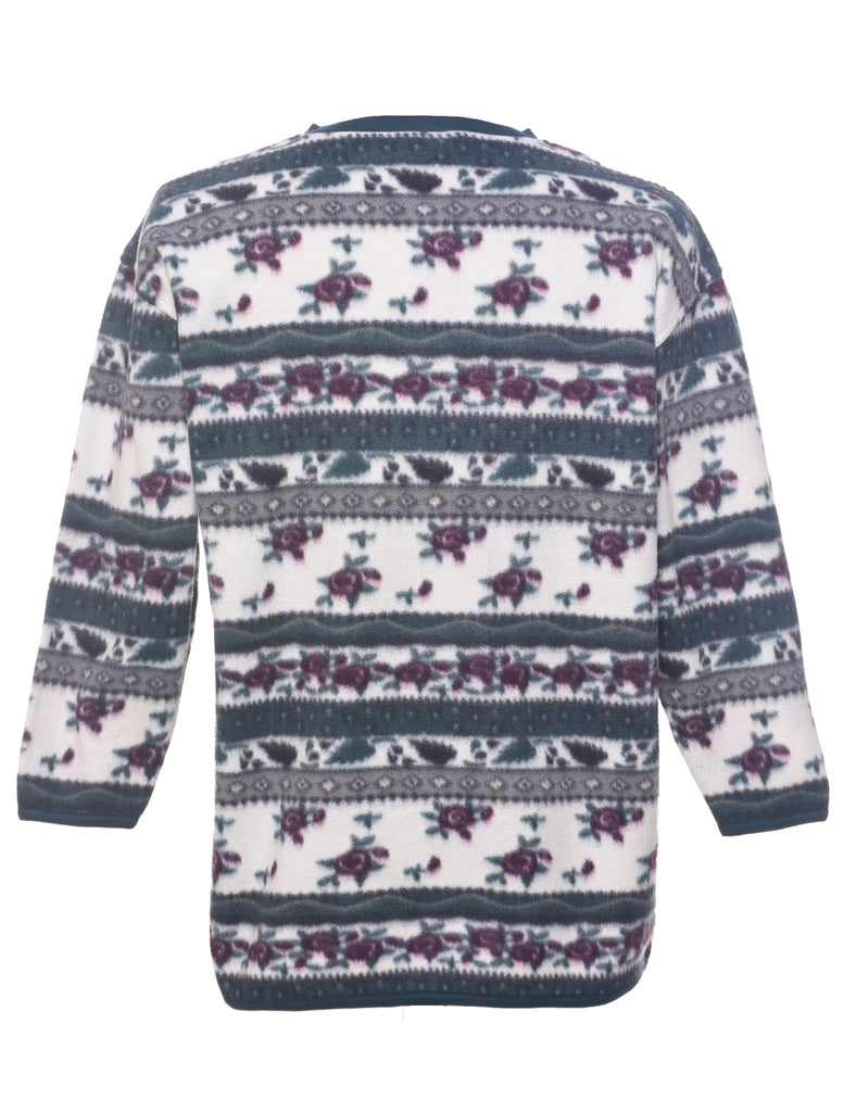 Floral Print Fleece - XS