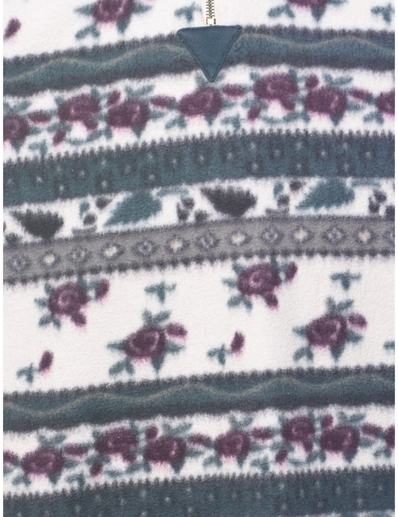 Floral Print Fleece - XS