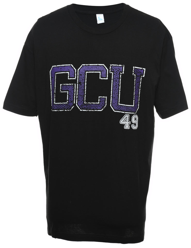 GCU Printed Black & Purple T-shirt - L