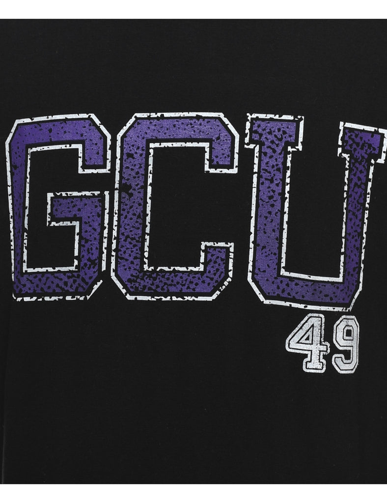 GCU Printed Black & Purple T-shirt - L