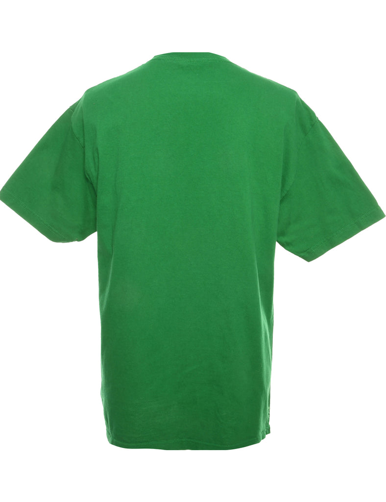 Green Printed T-shirt - M