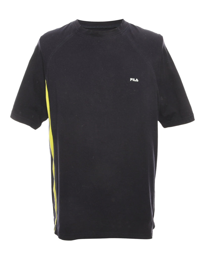 Grey Fila Plain T-shirt - L