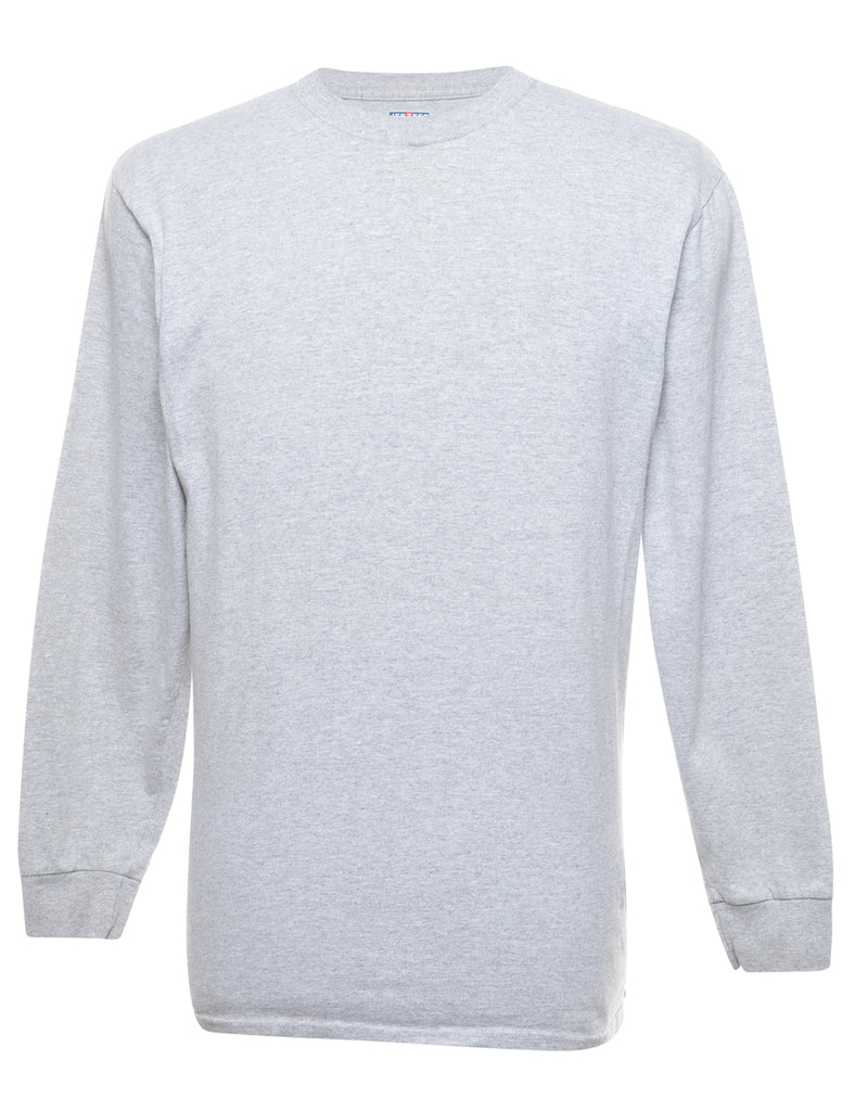 Grey Plain T-shirt - M