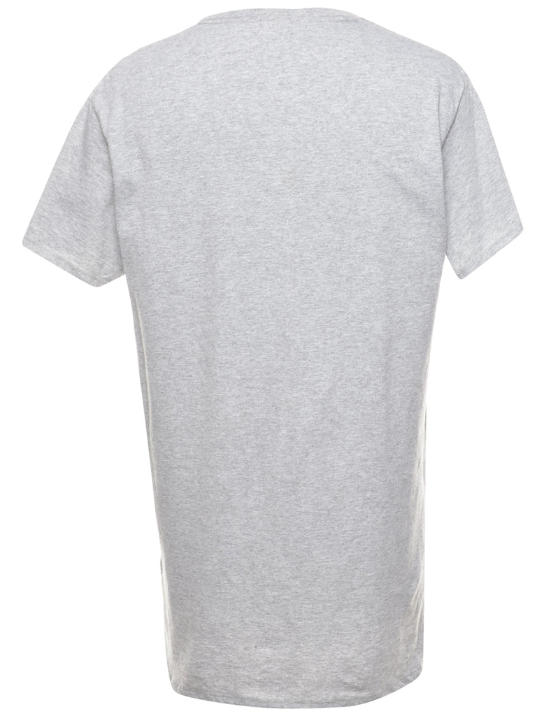 Grey Plain T-shirt - M