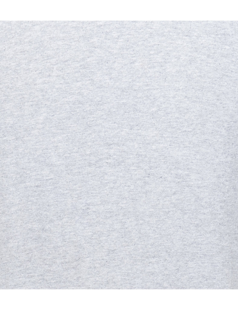 Grey Plain T-shirt - M