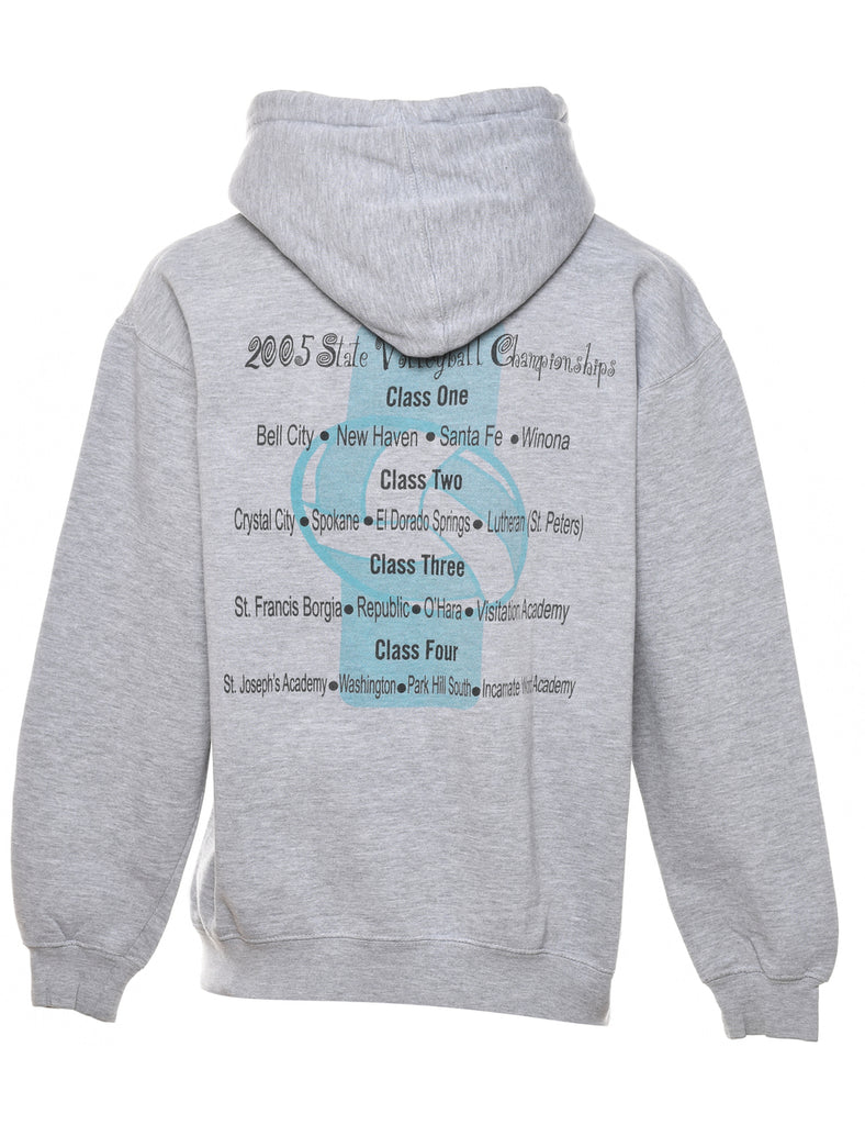 Grey State Volleyball Championship 2005 Printed Hoodie - M