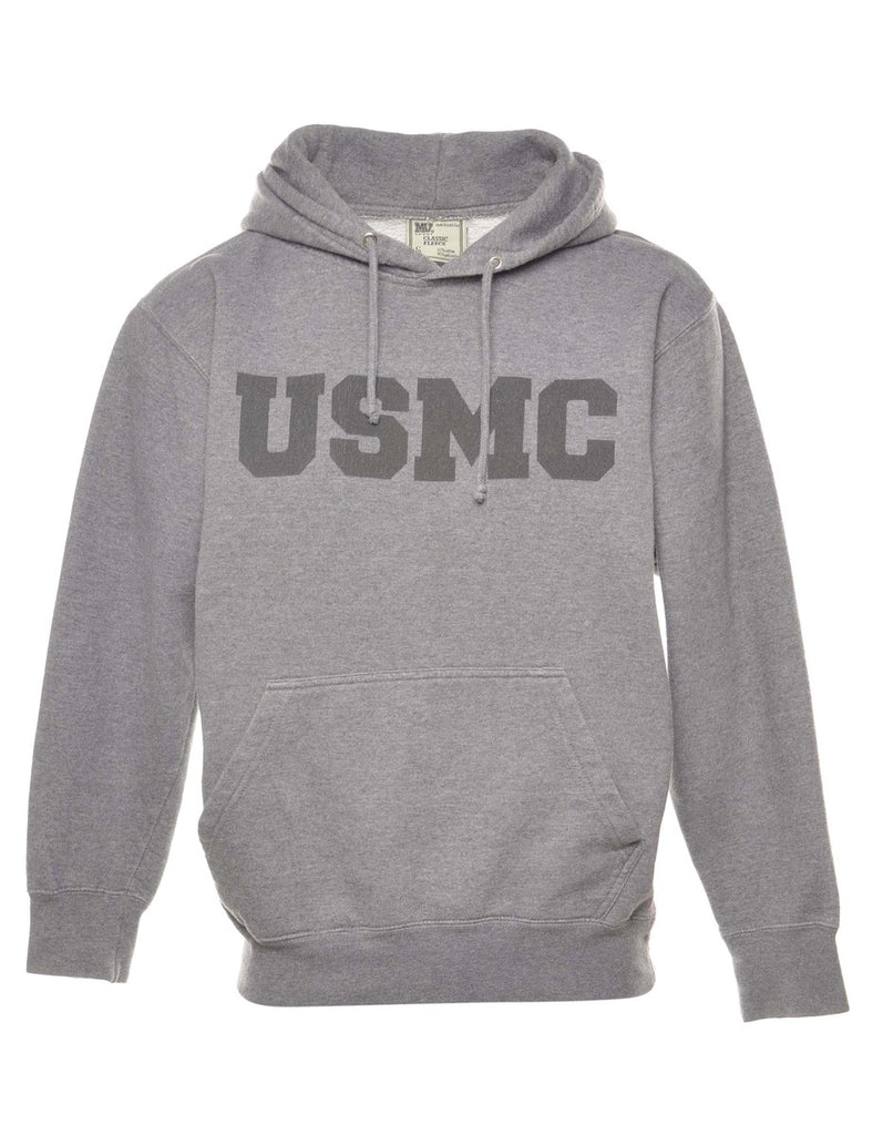 Grey USMC Hoodie - S