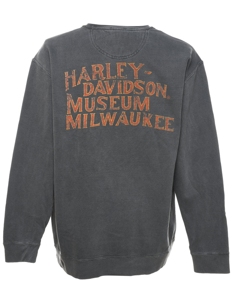 Harley Davidson Printed Sweatshirt - L