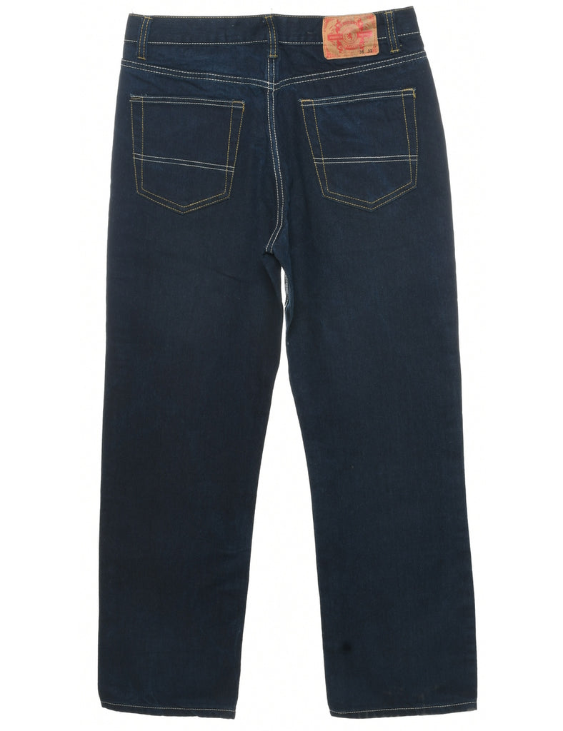 Indigo Straight Fit Jeans - W36 L32